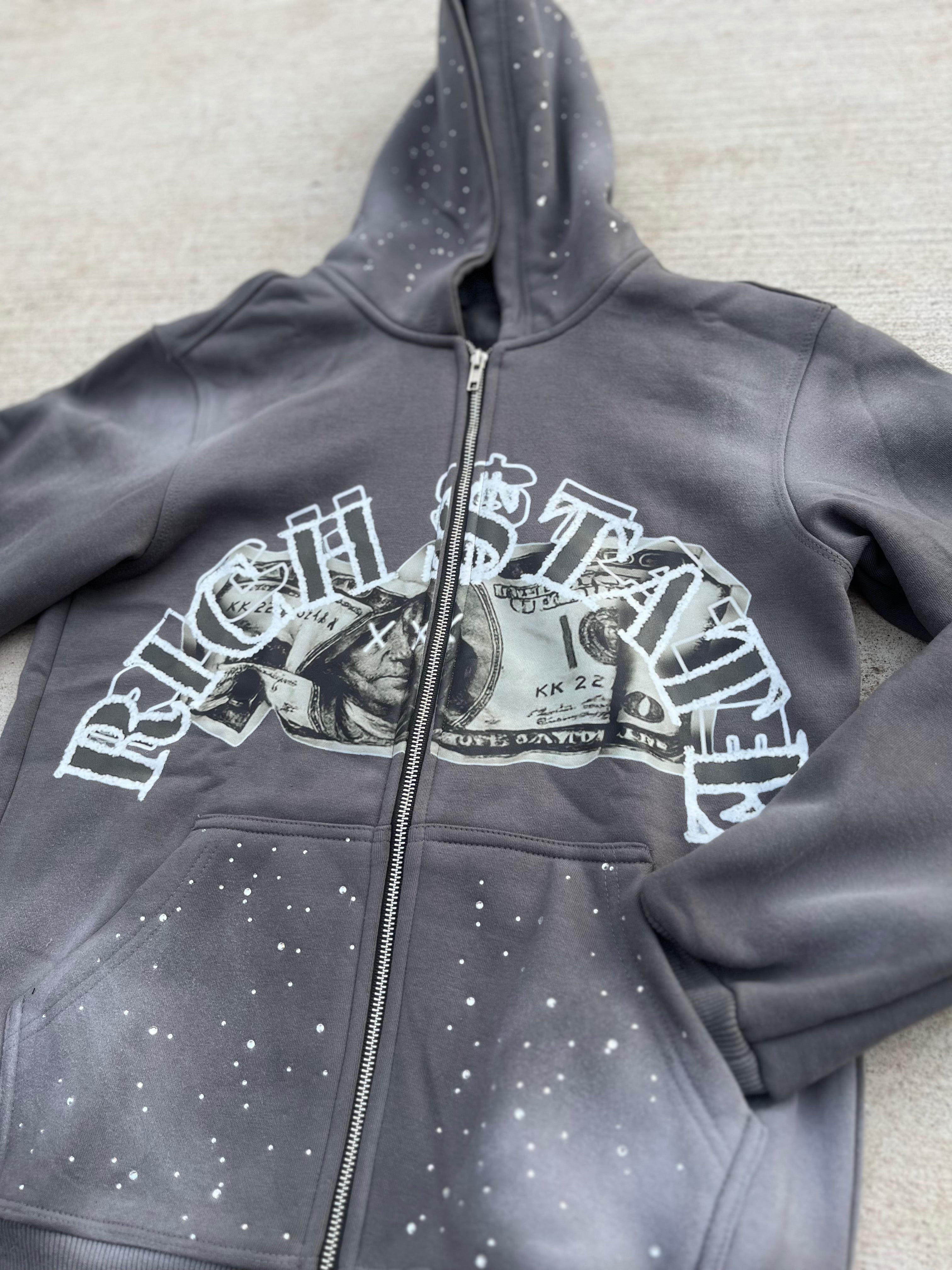R$ Original Grey Zip Up